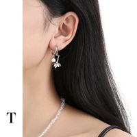 1 Pair Basic Flower Enamel Plating Copper Drop Earrings main image 2