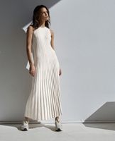 Women's Regular Dress Elegant Round Neck Sleeveless Solid Color Maxi Long Dress Daily main image 2