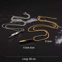 Stainless Steel 18K Gold Plated Casual Simple Style Commute Twist Polishing Geometric Pendant Necklace main image 2