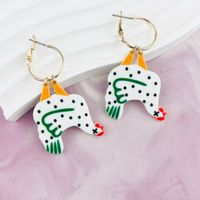 1 Paire Style De Bande Dessinée Mignon Animal Arylique Boucles D'oreilles sku image 1