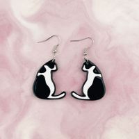 1 Pair Cartoon Style Cute Cat Arylic Drop Earrings main image 4