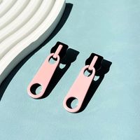 1 Pair Cartoon Style Zipper Arylic Drop Earrings main image 1