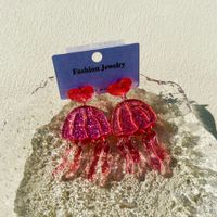 1 Pair Cute Jellyfish Arylic Drop Earrings main image 5