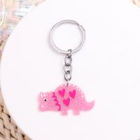 Simple Style Solid Color Stainless Steel Printing Keychain main image 3