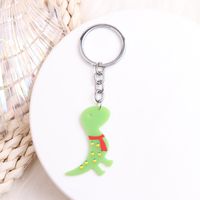 Simple Style Solid Color Stainless Steel Printing Keychain sku image 6