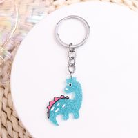 Simple Style Solid Color Stainless Steel Printing Keychain sku image 2