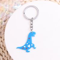 Simple Style Solid Color Stainless Steel Printing Keychain sku image 5