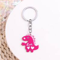 Simple Style Solid Color Stainless Steel Printing Keychain sku image 3