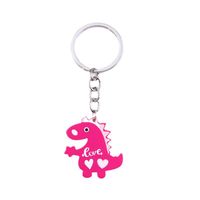 Simple Style Solid Color Stainless Steel Printing Keychain main image 5