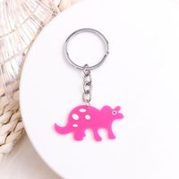 Simple Style Solid Color Stainless Steel Printing Keychain sku image 7