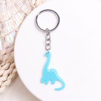 Simple Style Solid Color Stainless Steel Printing Keychain sku image 8