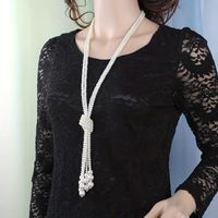 Elegant Pearl Synthetic Resin Wholesale Sweater Chain main image 3