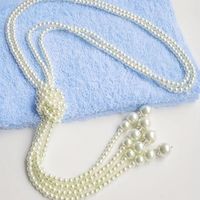 Elegant Pearl Synthetic Resin Wholesale Sweater Chain main image 4