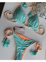 Frau Mehrfarbig 2-Teiliges Set Bikinis Bademode main image 4