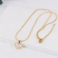 Stainless Steel Copper Vintage Style Devil's Eye Star Butterfly Plating Pendant Necklace sku image 9