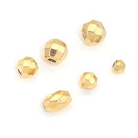 10 PCS/Package Diameter 3mm Diameter 4mm Diameter 5mm Hole 1~1.9mm Stainless Steel Geometric Solid Color Brushed Beads main image 4