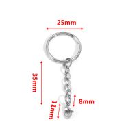 5 PCS/Package 25*35mm 30*35mm Stainless Steel Solid Color Polished Keychain Accessories sku image 3