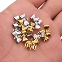 20 PCS/Package 12 * 7mm Stainless Steel Bow Knot Polished Pendant main image 3