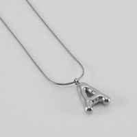 Acier Au Titane Hip Hop Lettre Placage Pendentif sku image 9