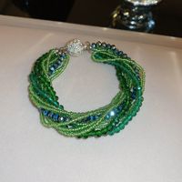 Elegant Glam Geometric Artificial Crystal Alloy Seed Bead Women's Bracelets Necklace sku image 1