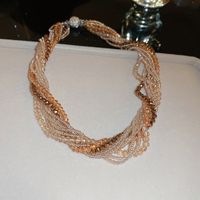 Elegant Glam Geometric Artificial Crystal Alloy Seed Bead Women's Bracelets Necklace sku image 3