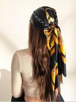 Women's IG Style Casual Color Block Polyester Kerchief sku image 2