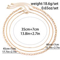 Wholesale Jewelry Casual Simple Style Solid Color Iron Copper Necklace main image 2
