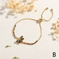 Copper Casual Simple Style Insect Zircon Bracelets sku image 1