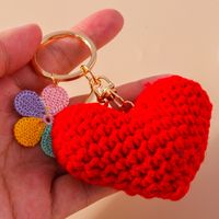 Cartoon Style Heart Shape Cloth Women's Keychain main image 1