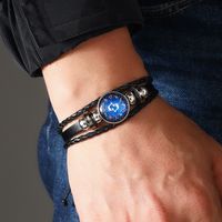 Retro Constellation Pu Leather Knitting Unisex Bracelets main image 5