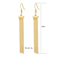 1 Pair IG Style Simple Style Star Tassel Stainless Steel Titanium Steel 18K Gold Plated Drop Earrings main image 5