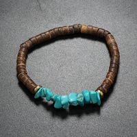 Retro Geometric Color Block Natural Stone Bracelets In Bulk sku image 1