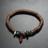 Retro Geometric Color Block Natural Stone Bracelets In Bulk sku image 5