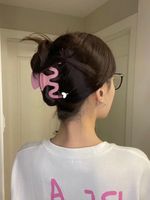 Women's Sweet Geometric Solid Color Plastic Hair Claws main image 1