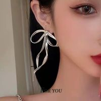 1 Pair Sweet Simple Style Bow Knot Plating Alloy Ear Studs main image 3