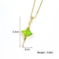 Sterling Silver Casual Simple Style Geometric Plating Inlay Glass Pendant Necklace main image 2