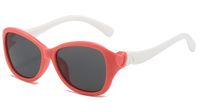 Süß Einfacher Stil Farbblock Pc Ovaler Rahmen Vollbild Kinder Sonnenbrille sku image 3