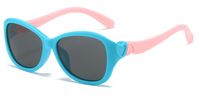 Süß Einfacher Stil Farbblock Pc Ovaler Rahmen Vollbild Kinder Sonnenbrille sku image 5