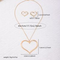 Elegant Simple Style Heart Shape Alloy Women's Jewelry Set main image 2