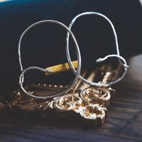 1 Pair Casual Simple Style Snake Sterling Silver White Gold Plated Hoop Earrings sku image 2