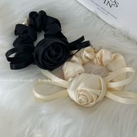 Women's Elegant Simple Style Rose Cloth Hair Tie main image 1