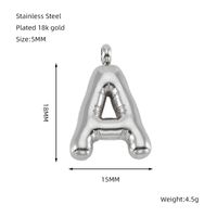 1 Piece Stainless Steel Letter Pendant sku image 1