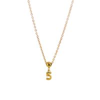 Rostfreier Stahl 18 Karat Vergoldet Einfacher Stil Überzug Brief Halskette Mit Anhänger sku image 31