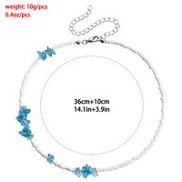 Casual Simple Style Geometric Artificial Crystal Seed Bead Beaded Plating Women's Necklace main image 2