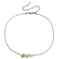 Lässig Einfacher Stil Geometrisch Künstlicher Kristall Saatperle Perlen Überzug Frau Halskette sku image 3