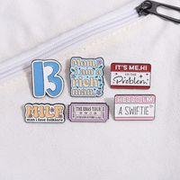 Cartoon Style Simple Style Letter Radio Tape Alloy Stamping Stoving Varnish Plating Unisex Brooches main image 9