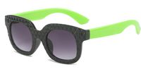Casual Simple Style Plaid Pc Square Full Frame Kids Sunglasses sku image 4