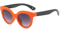 Casual Color Block Pc Oval Frame Full Frame Kids Sunglasses sku image 2