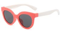 Casual Color Block Pc Oval Frame Full Frame Kids Sunglasses sku image 3