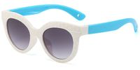 Casual Color Block Pc Oval Frame Full Frame Kids Sunglasses sku image 6